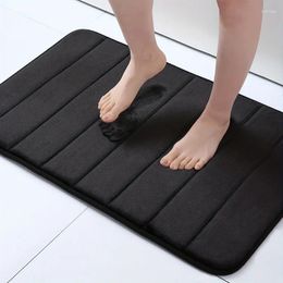 Carpets 1pc Memory Foam Bath Mat For Bathroom Non Slip Rug Thickened Soft Water Absorbent Quick Dry