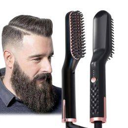 Irons 3 In 1men's Beard Straightener Beard Straightener Spot Crossborder New Mini Men's Electric Beard Styling Comb