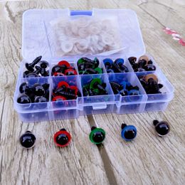 100pcs 8/10/12/14mm Plastic Safety Eyes For Toys Diy Mix Size Crochet Animal Eye For Doll toys amigurumi Accessories