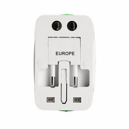 All in One Universal International Plug Adapter 2 USB Port World Travel AC Power Charger Adapter AU US UK EU Converter