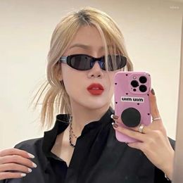 Sunglasses Korean Fashion Style Women Sun Glasses Hip Hop Oval Shape Stylish Men