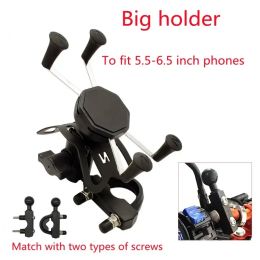 Jadkinsta Ball Mount Holder Adjustable Motorcycle Rear View Mirror Mount Handlebar with 9cm Double Socket Arm for Gopro Phone