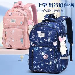 School Bags Sesame Baby Primary Schoolbag Female 1-3-6 Grade Cute Children's Light Casual Backpack