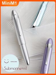 Hongdian M1 Mini Portable Pocket Metal Smile Fountain Pen 26 Nib School Office Supplies Writing Stationery Gift 240319