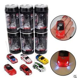 8 Style Coke Can 163 mini drift RC led light Radio Remote Control Micro Racing Car Kids desktop Toys Gifts 240328