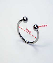 classics design of Male double bead lock loops penis glans stainless steel appeal delay ring cock ring8315358