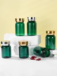 Storage Bottles 10 Pcs Green Plastic Candy Jars With Lids Crystal Clear For Themed And Display