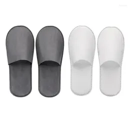 Slippers 5Pairs Disposable Slipper Shop El Spa Environmental Protection Degradable Customised Non-woven Home Closed Toe 27 CM