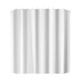 Shower Curtains Quick Drying Curtain Privacy Protect White PEVA Hanging Solid Waterproof Thickened Washable With Grommet Holes Bathroom