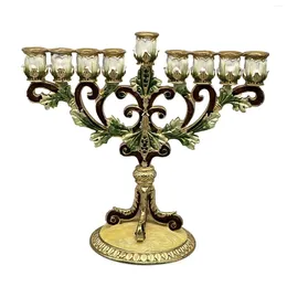 Candle Holders 9 Branches Holder Table Centerpiece Stands Hanukkah Menorah