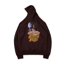 19ss Reeses Puffs Enjoy Today Hoodie Cooperative Men Women Pullover Hooded Fashion Casual Couple Street Sweatshirts HFHLWY0385622694