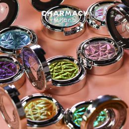 Shadow CHARMACY New 10 Multichrome Single Eye Shadow Wwaterproof Long Lasting Duo Chrome Eyeshadow Glitter Easy To Wear Eye Makeup