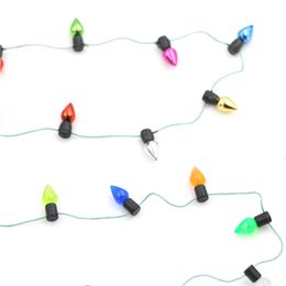 1m new Fine diy miniature Doll house A String of multi-coloured plastic Christmas lights