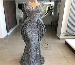 Sequins Formal Event Party Gown Plus Size Pageant Dresses Custom Made 2020 New Lace Sheath Lace Evening Dresses Mermaid1197923