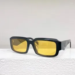 Sunglasses Handmade Luxury Square Acetate Top Quality Outdoor UV400 Protection Fashion Design Men Women SPR 27ZSF SUN GLASSES