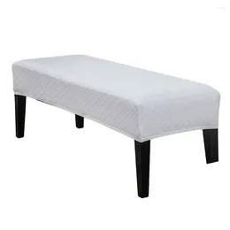 Chair Covers Decorations Cover Resilient Solid Color Colour Spandex Thickened 1pcs Bedroom Bench Comfortable