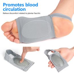 1pair Arch Support Sleeve Plantar Fasciitis Heel Spurs Strap Elastic Gel Pad Arch Socks Insole Flat Foot Pain Relief Sleeve Sock