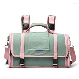 Cat Carriers Bag Space Backpack Canvas Go Out Portable Take Side-scroll Large Capacity Dog Pet