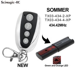 SOMMER TX03-434-4-XP TX03-434-2-XP 434.42MHz Garage Door Remote Control Gate Command Transmitter Keychain