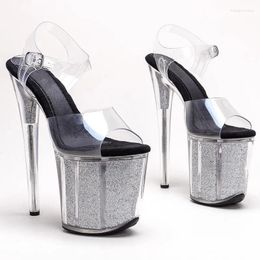 Dance Shoes Fashion 20CM/8inches PVC Upper Plating Platform Sexy High Heels Sandals Pole 148