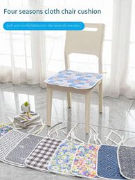 Chair Covers Cushion Dining Seat Thin Super Soft Various Prints Office Sedentary Non Slip Stool Mat