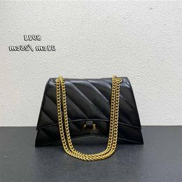 Saddle Bag Designer Shoulder Bag Messenger Black Purse Vintage Cross Body Patent Leather Handbag Women Turquoise Chain Luxury Satchel Clutch