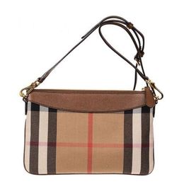 New Luxury Shoulder Bag Womens Bag Canvas Checkered Single Shoulder Diagonal Straddle Contrast Color Leather Versatile Fashion Texture Small Square