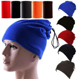 Bandanas Polar Fleece Hiking Scarf Camping Face Mask Winter Neck Warmer Tube Cycling Headwear Cap For Men Women Outdoor Hats Scarves