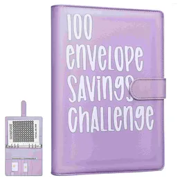 Gift Wrap Money Saving Ledger Savings Challenges Book Budget With Envelope Binder Organiser For Cash Lovers