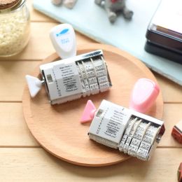 2014-2025 Roller Date Stamps Kawaii Rubber Stamps DIY Words Date Stamp Card Making Scrapbooking Art Crafts Office Supplies