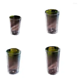 Cups Saucers Restaurant Beverage Cafe Plastic Cup Break Resistant Tumblers Party Transparency Drinking Set Bar