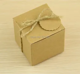 Gift Wrap Wholesale 3000pcs/lot Kraft Paper Wedding Candy Box Favour Party Chocolate Bag Birthday Cake Boxes