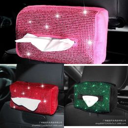 Upgrade 2022 Car Seat Back Armrest Tissue Boxes Paper Towel Bag Car Decor Tissue Holder For Pink Car Accessories For Girls Dropshipping