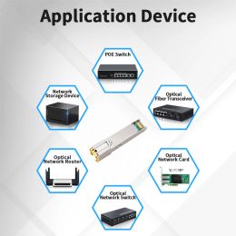 HORACO 2.5G SFP Module 2500M Optical Port Turn to RJ45 Ethernet Port Gigabit 1000M Transceiver Module 100 Meters Transmission