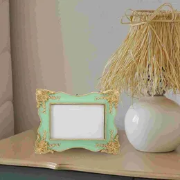 Frames European Style Po Frame Bling Bedroom Decor Small Desk Picture Decoration For Tabletop Resin Display