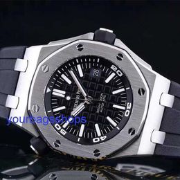Timeless AP Wrist Watch Mens Watch Royal Oak Offshore Automatic Mechanical Precision Steel Date Watch 15710ST.OO.A002CA.01 Black Disk 42mm