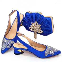 Dress Shoes Doershow Beautiful High Quality African Style Ladies And Bags Set Latest Italian Bag For Party! HJK1-33