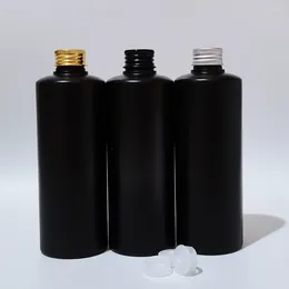 Storage Bottles 20pcs 300ml Empty HDPE Shampoo Squeeze Aluminium Caps Lotion Container DIY Oil Washing Containers Metal Cap