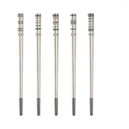 Chopsticks Stainless Steel Not Mouldy Comfortable Grip Hollow Anti-scald 316 Easily Deformed Tableware