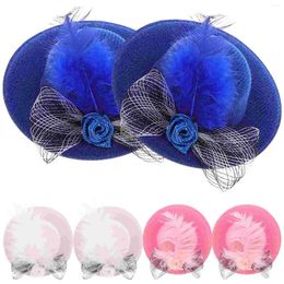 Dog Apparel 6 Pcs Parrot Hen Hat Hamster Accessories Chicken Hats Caps Cloth Funny Bird Decor