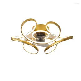 Modern Ceiling LED Lights For Home Bedroom Living Room Fixtures Round Chandelier With Fan