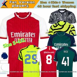 23 24 SAKA RICE arsenll soccer jerseys MARTINELLI ODEGAARD G.JESUS S-4XL 2023 2024 football shirt Men Kids kit FABIO VIEIRA ZINCHENKO SALIBA JORGINHO SMITH ROWE