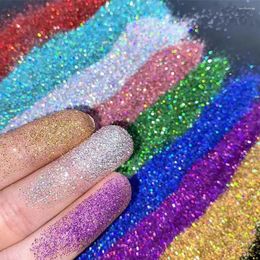 Nail Glitter PrettyG 28g/Bag 1oz Laser Holographic 0.2MM Sparkly Flakes Hexagon For Resin DIY Art Craft Decoration