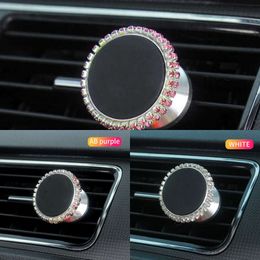 Upgrade Universal Magnetic Car Phone Holder Magnet Mount Bling Car Accessories For Woman For Iphone 13 12 Xiaomi Huawei Samsung Oneplus
