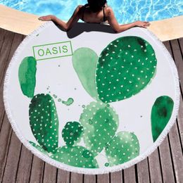 Blankets Tassels Beach Towel Mat Botany Printed Watermelon Blanket Picnic Bath Bikini Cover-up