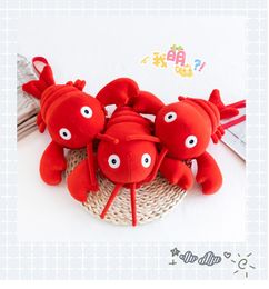 Creative new crayfish stuffed toy shoulder bag Cute cute girl cartoon crossbody bag hot sale