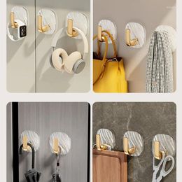 Hooks 4pcs Transparent Self-Adhesive Wall Multi-functional Key Coat Cloth Hanger For Bathroom And Home Easy Damage-Free Setup