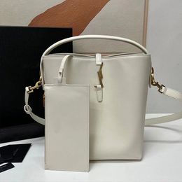 Evening Bags Designer Bucket Bag Leather Shoulder Bag White Purse Shiny The Tote Bag Women Crossbody Tote 2-in-1 Large Shopping Purse High Q