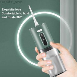 Oral Irrigators oral irrigator portable IPX7 waterproof Charg 3-mode dental cleaner pulse dental handheld sprayer oral cleaner Y240402