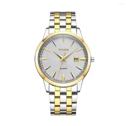 Wristwatches Spot Waterproof Quartz Diamond Dial Steel Belt Business High-end Men's Watch Fashion Leisure Brand